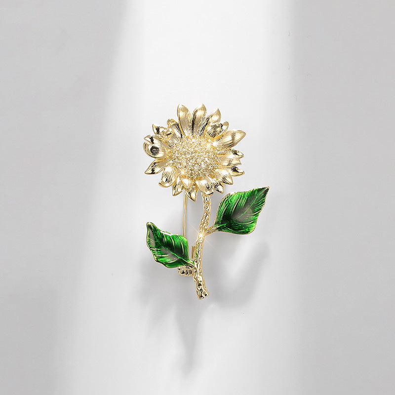 SUNFLOWER BROOCH
