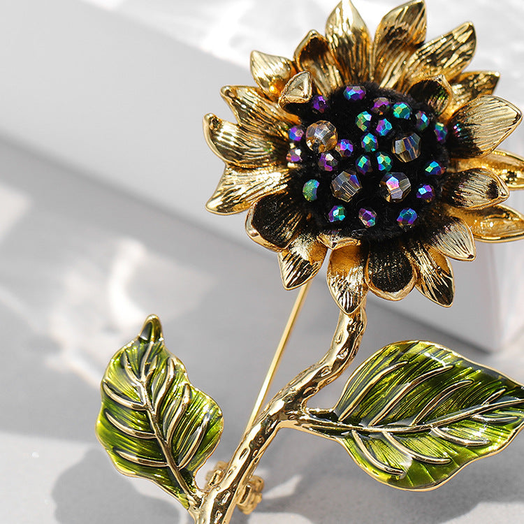 SUNFLOWER BROOCH