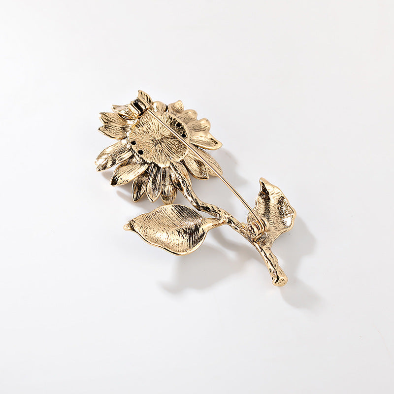 SUNFLOWER BROOCH