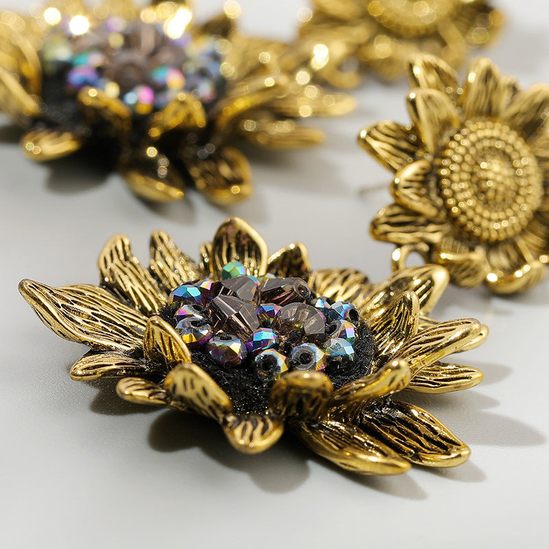 SUNFLOWER BROOCH
