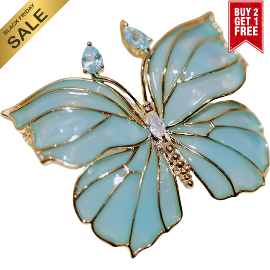 ENAMEL BUTTERFIY BROOCH