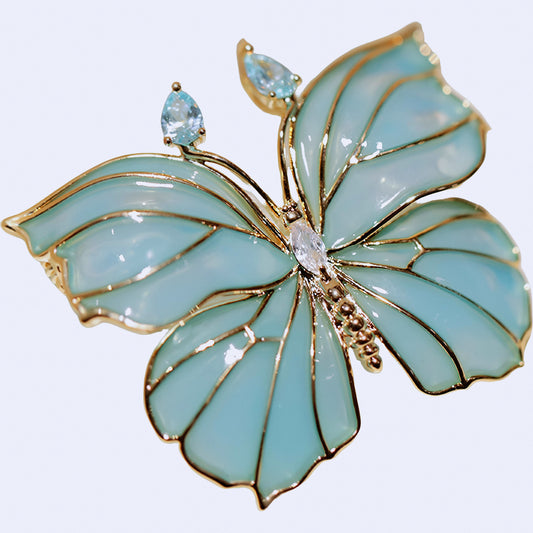 ENAMEL BUTTERFIY BROOCH