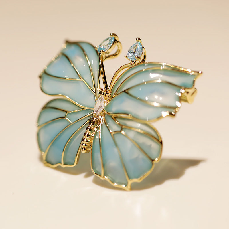 ENAMEL BUTTERFIY BROOCH