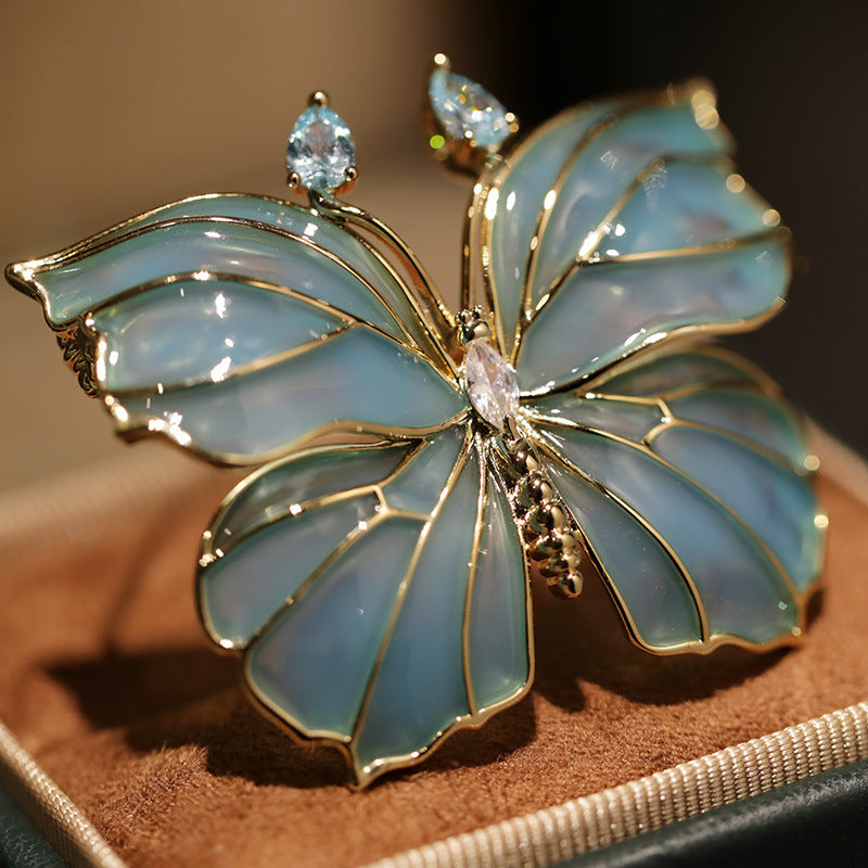 ENAMEL BUTTERFIY BROOCH