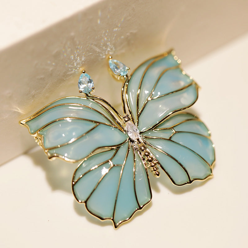 ENAMEL BUTTERFIY BROOCH