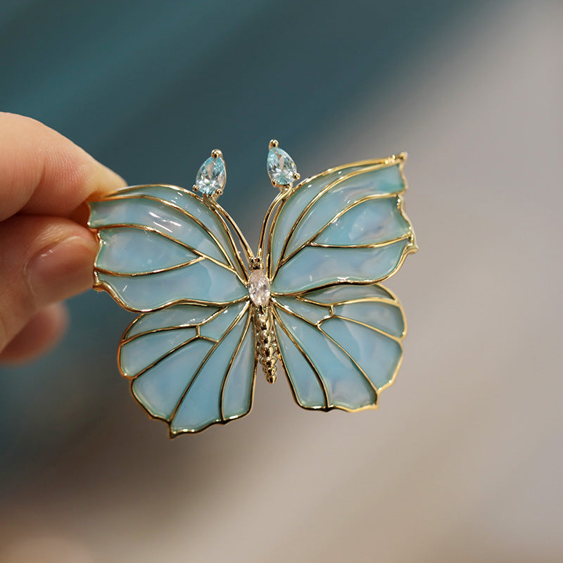 ENAMEL BUTTERFIY BROOCH