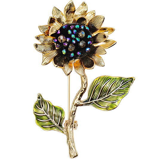 SUNFLOWER BROOCH